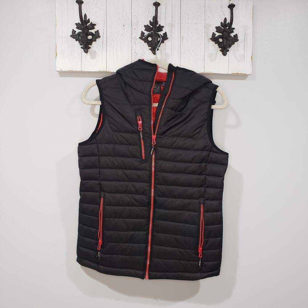 Stormtech Gravity Thermal Vest Womens S Black Red Insulated Puffer NWT
